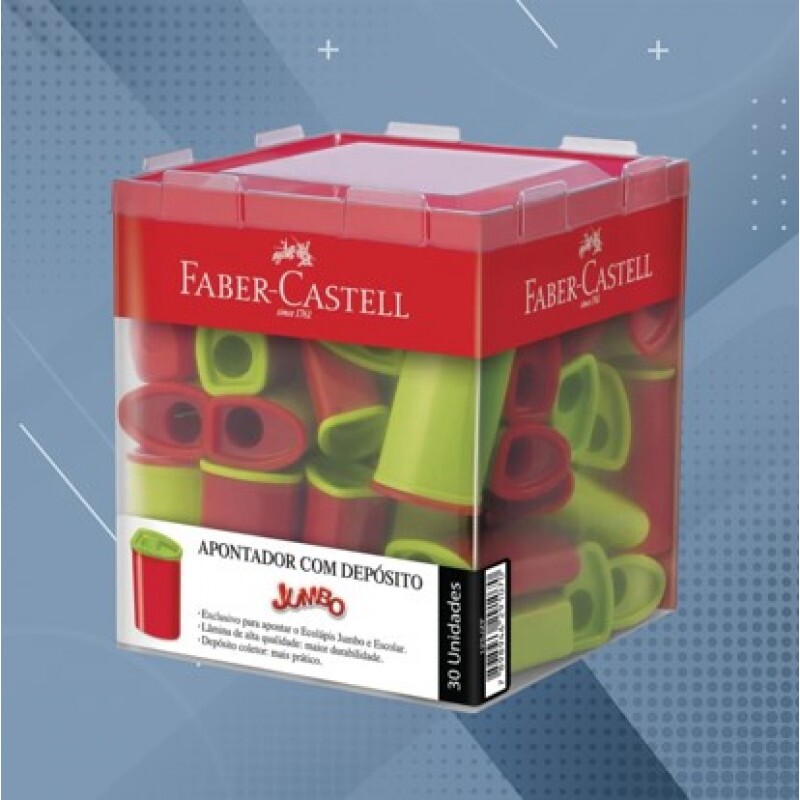 Apontador de Lápis Jumbo com depósito (Maped/Faber Castell)