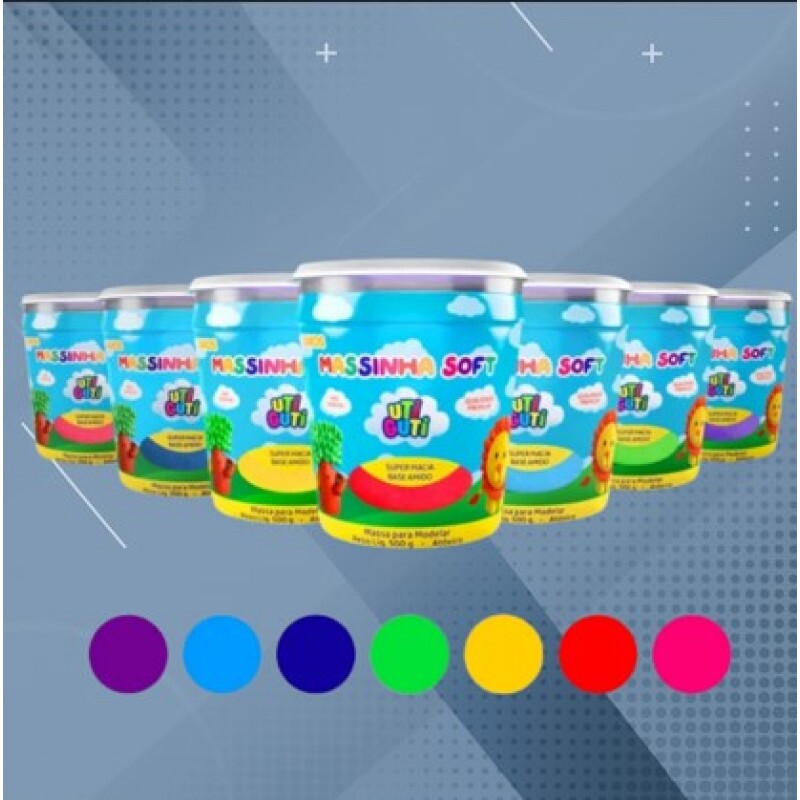 MASSA DE MODELAR 500G QUALQUER COR