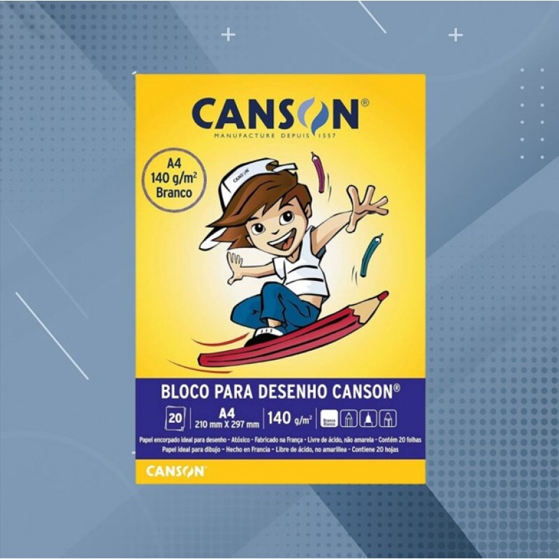 BLOCO DE CANSON  BRANCO A4