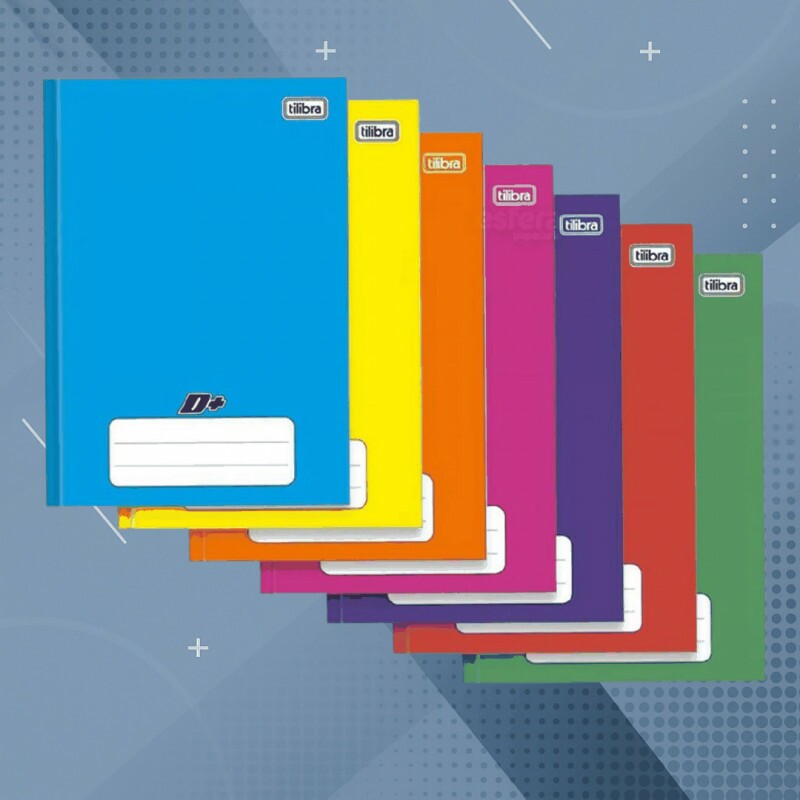CADERNO DE BROCHURA 96 FOLHAS COM MARGEM (TILIBRA/SPIRAL)