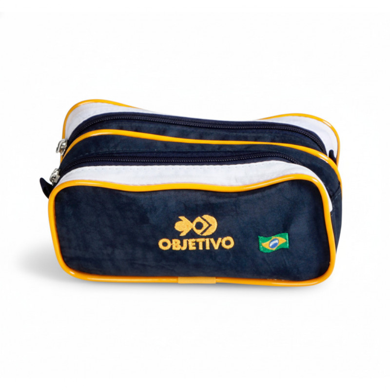 ESTOJO OBJETIVO COM 2 DIVISÓRIAS ( OBJETIVO )