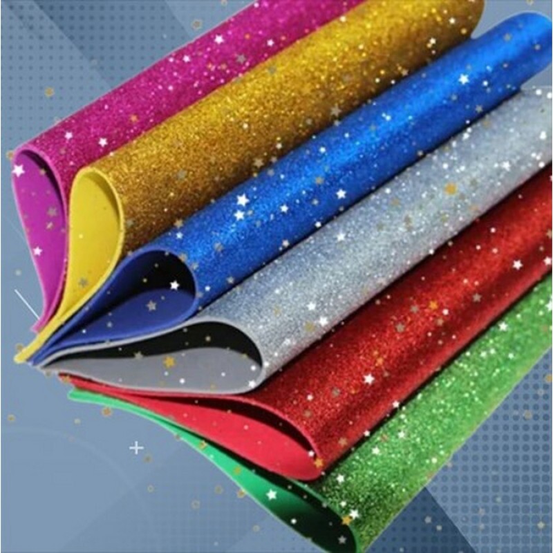 FOLHA DE EVA GLITTER 40X60 COR SORTIDA