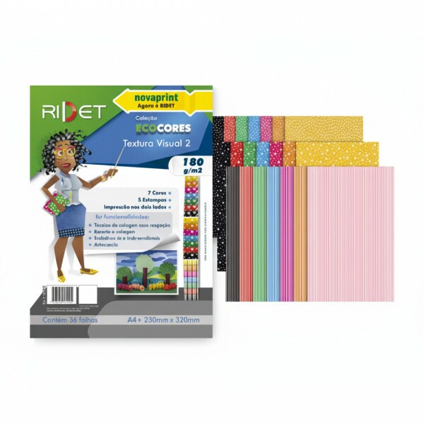 BLOCO CRIATIVO TEXTURA VISUAL 180G 36 FOLHAS