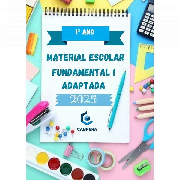 2025 KIT PAPELARIA ADAPTADA EF 1° ANO