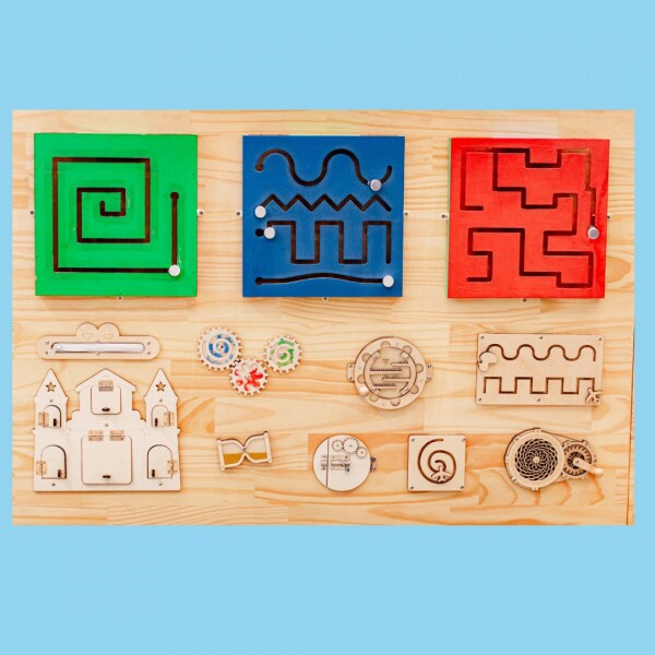 Quadro Montessoriano 12 Brinquedos - 100 x 125 cm  bivolt 110v e 220v