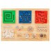 Quadro Montessoriano 12 Brinquedos - 100 x 125 cm  bivolt 110v e 220v