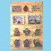 Quadro Montessoriano com 11 brinquedos magnéticos - 100 cm  x 125 cm