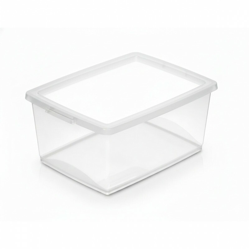 CAIXA ORGANIZADORA MÉDIA 15L TRANSPARENTE