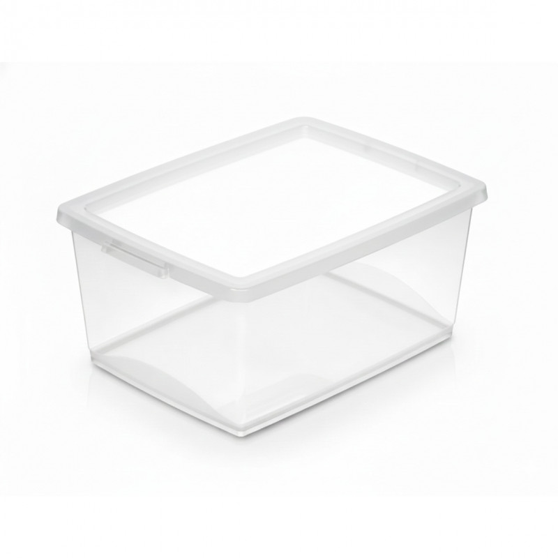 CAIXA ORGANIZADORA MÉDIA 15L TRANSPARENTE