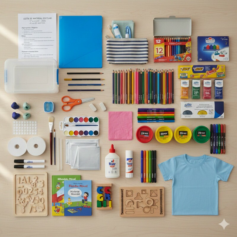 2026 - KIT PAPELARIA ADAPTADA 6º ao 9º ANO - FUNDAMENTAL II